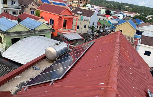 5kw Lithium Battery Solar System in Cambodia