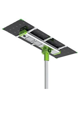 150w 200w Double-sided Panel Split Solar Street Light(SLX)
