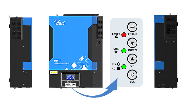 Advantages of Removable LCD Hybrid Solar Inverter 3.6KW-6.2KW