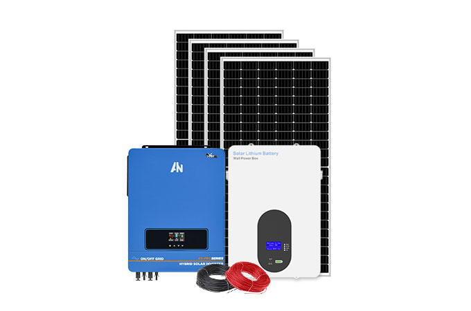 Off-grid Home Solar Power System 3-10kw Lithium Battery