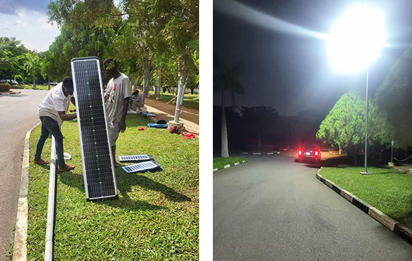 150 Sets Of Integrated Solar Street Lights SLZ-100W In Nigeria