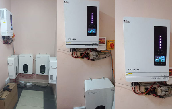 50 Sets Of 10KW Off-grid Home Solar Power System Lithium Battery In Kenya