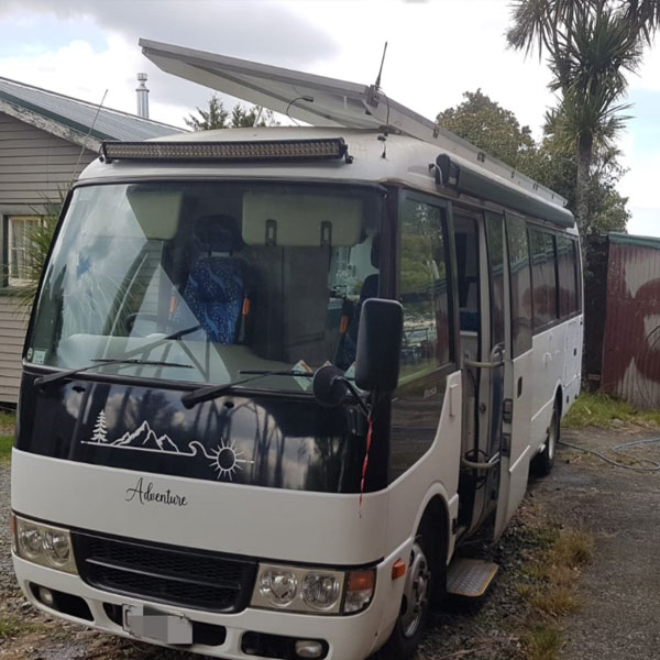 Camper bus with Anern solar system
