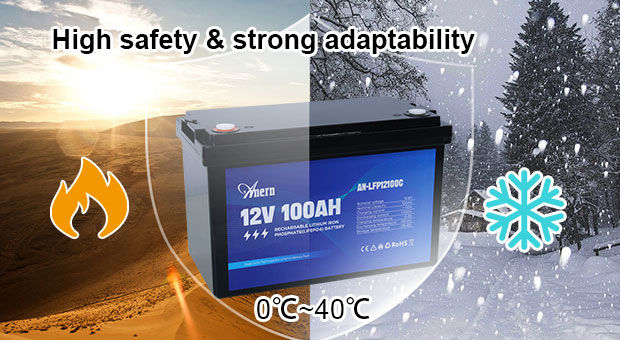 AN-LFP-C series Lithium Battery 100/200/300AH Advantages