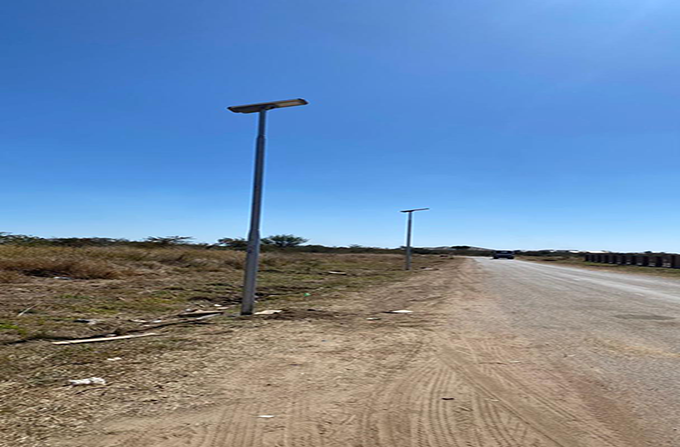 Anern All-in-One Solar Street Light Project in Zimbabwe