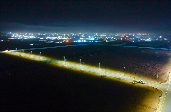 Anern 110 Sets of SLZ‑120W All‑in‑One LiFePO4 Solar Street Lights in Libya Road Lighting Project