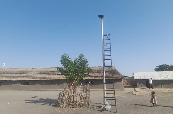 Anern SLZ 60W All‑in‑One Solar Street Lights in Sudan