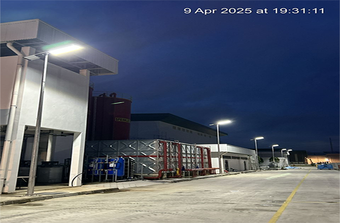 Anern SLZ‑80W Solar Street Lights in Malaysia Public Area Lighting Project