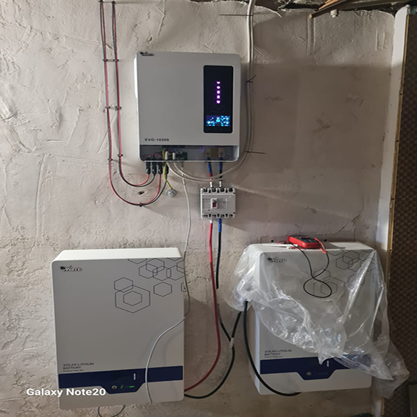 Anern Ukraine Off-Grid Home Solar Project: 5 Sets of 10.2kW Lithium Battery Systems