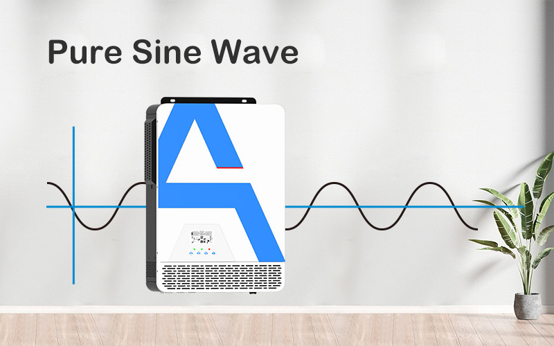 Pure sine wave solar inverter.