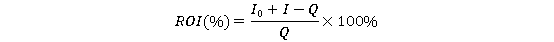 formula for ROI