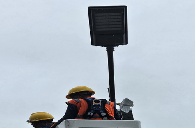 Anern ISSL‑C 150W All‑in‑One Solar Street Lights in Indonesia