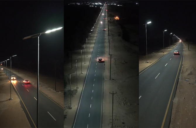 Anern Libya Solar Street Light Project Case Study: SLV 150W All-in-One Solar Street Light, 101 Sets