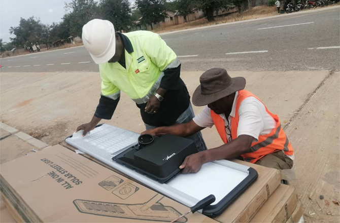 Tanzania Purchased and Installed SLZ Solar Street Lights