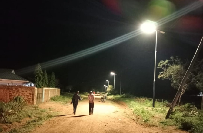 76 Sets of SLV Solar Street Lights in Kenya