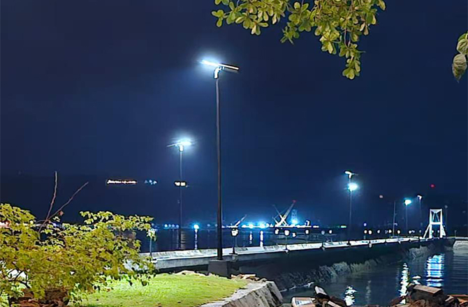 Anern Provides 21 Sets of SLZ2-120W Solar Street Lights for a Rural Development Project in the Philippines