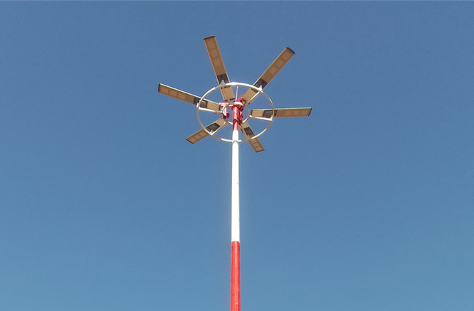Kenya 20m Pole Solar Corridor Lighting Upgrade with Anern SLV 150W