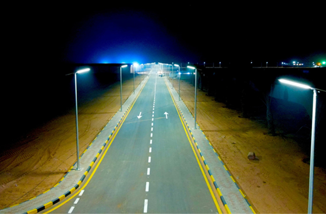 Anern 110 Sets of SLZ‑120W All‑in‑One LiFePO4 Solar Street Lights in Libya Road Lighting Project