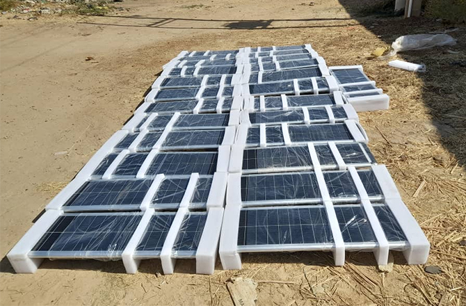 Anern SLZ 60W All‑in‑One Solar Street Lights in Sudan