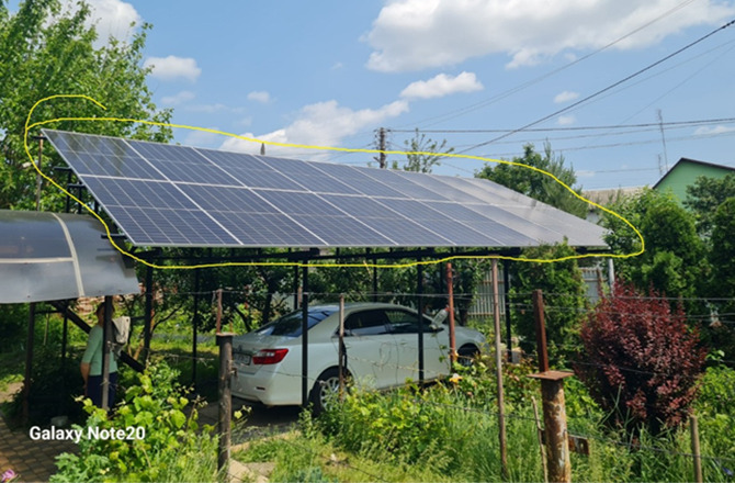 Anern Ukraine Off-Grid Home Solar Project: 5 Sets of 10.2kW Lithium Battery Systems