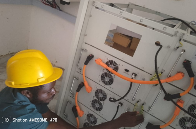 Anern Ghana 50kW Commercial Solar Storage System Project