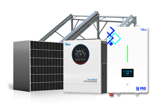 5-12KW Off-grid (with grid switch) Solar System
