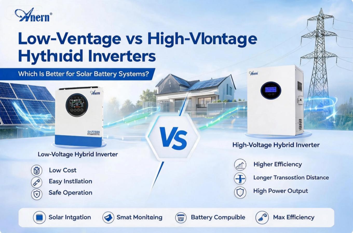 Low-Voltage vs High-Voltage Hybrid Inverters: Which Is Better for Solar Battery Systems?