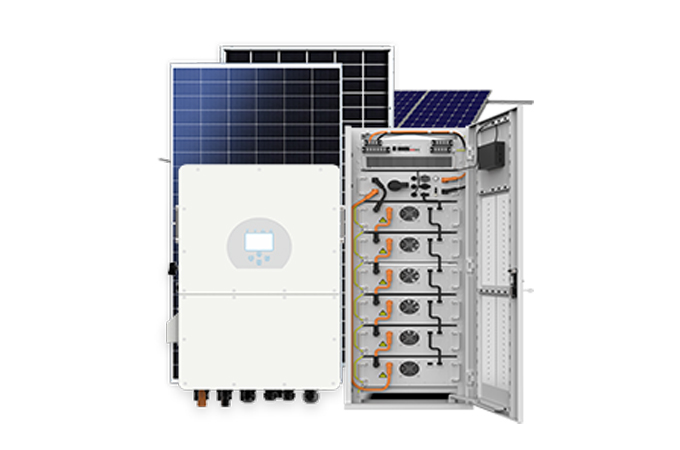30-125KW Hybrid (DEYE Inverter) Solar System