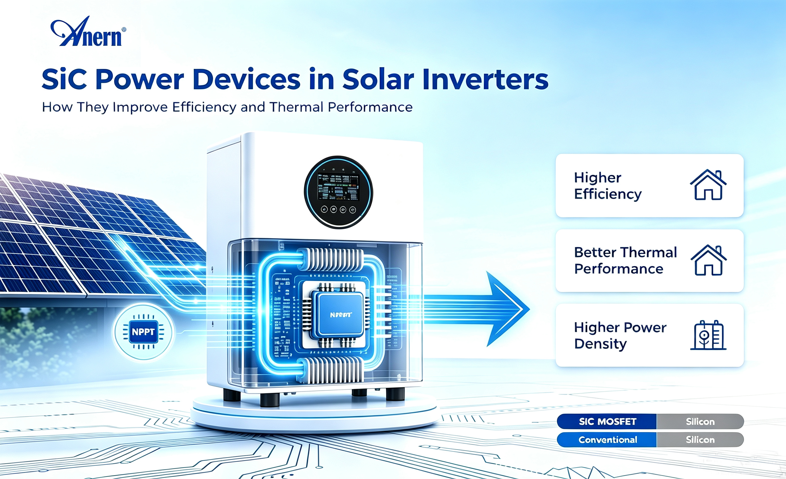 SiC Power Devices in Solar Inverters: How They Improve Efficiency and Thermal Performance