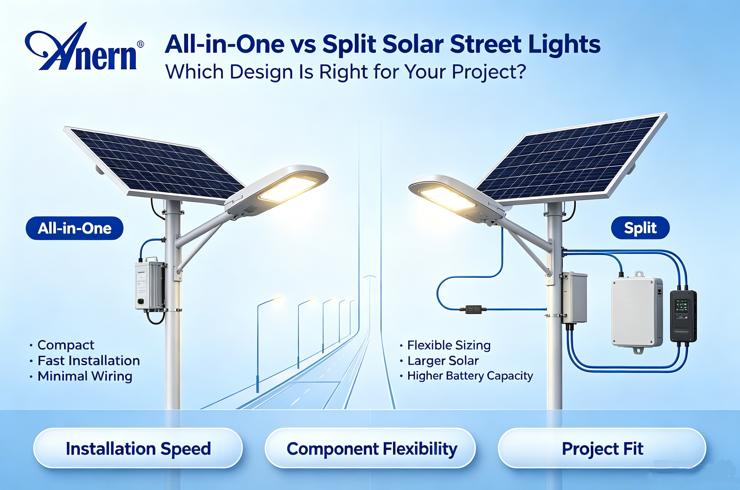 All-in-One vs Split Solar Street Lights: Which Design Is Right for Your Project?