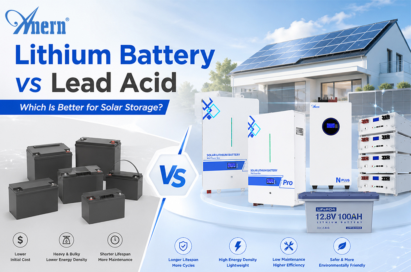 Lithium Battery vs Lead Acid Battery: Which Is Better for Solar Energy Storage?