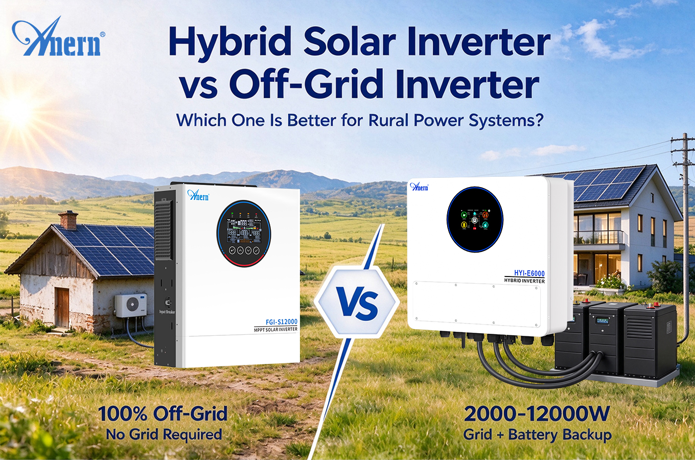 Hybrid Solar Inverter vs Off-Grid Inverter: Which One Is Better for Rural Power Systems?