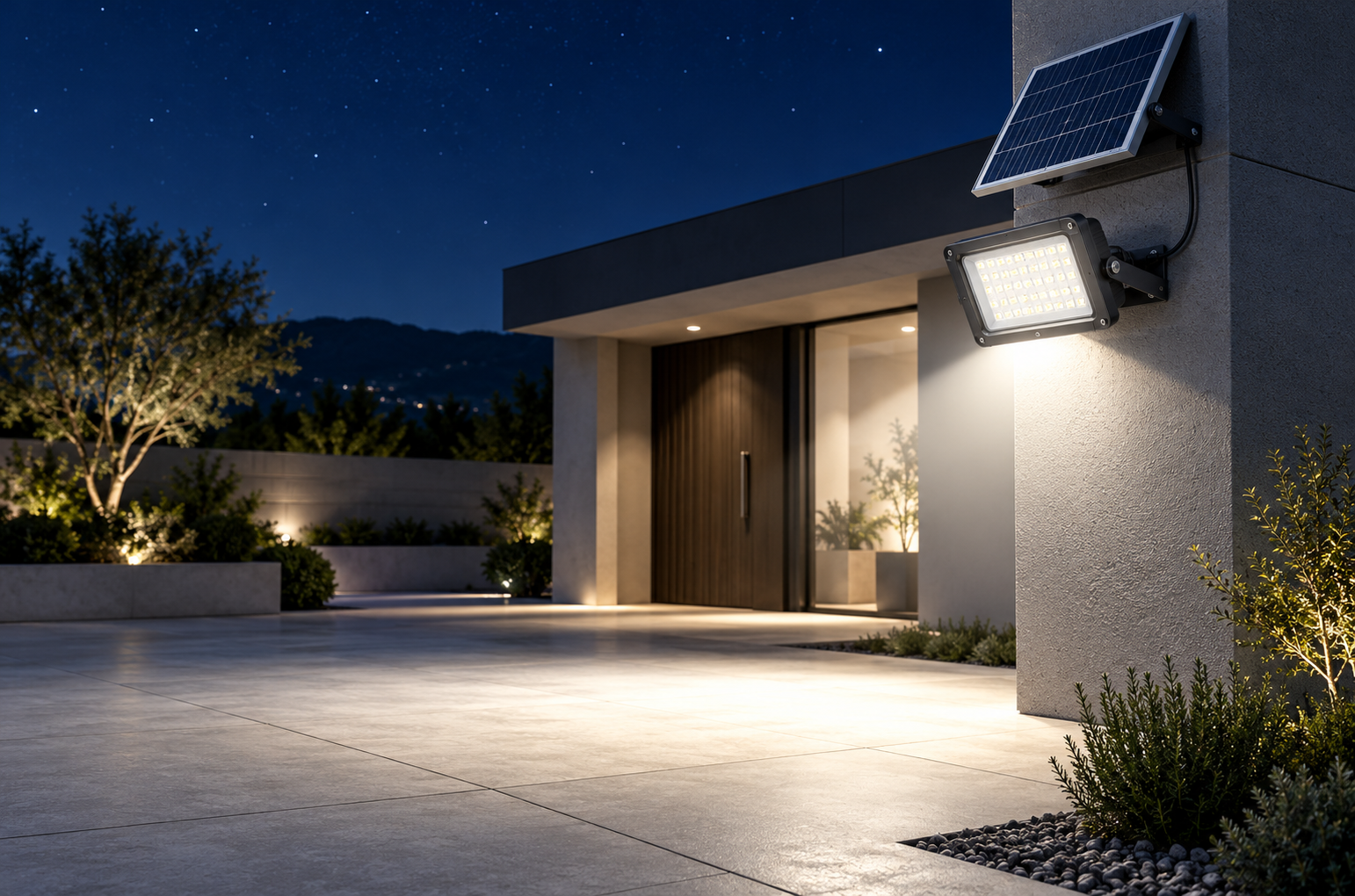 Outdoor Solar Flood Lights: How to Balance Brightness and All-Night Runtime